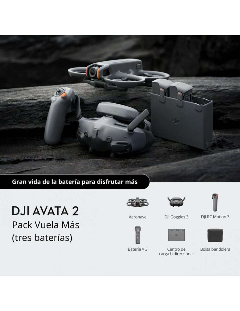 DJI Avata 2 Fly More Combo (3 BAT)